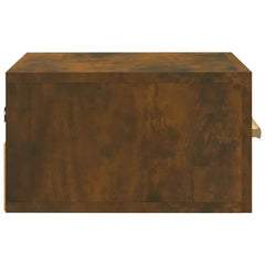 vidaXL Wall-mounted Bedside Cabinets 2 pcs Smoked Oak 35x35x20 cm 6