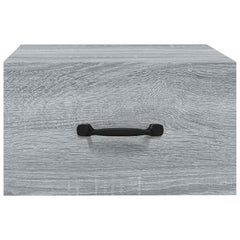 vidaXL Wall-mounted Bedside Cabinets 2 pcs Grey Sonoma 35x35x20 cm 4