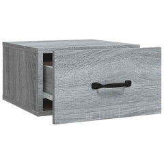 vidaXL Wall-mounted Bedside Cabinets 2 pcs Grey Sonoma 35x35x20 cm 5