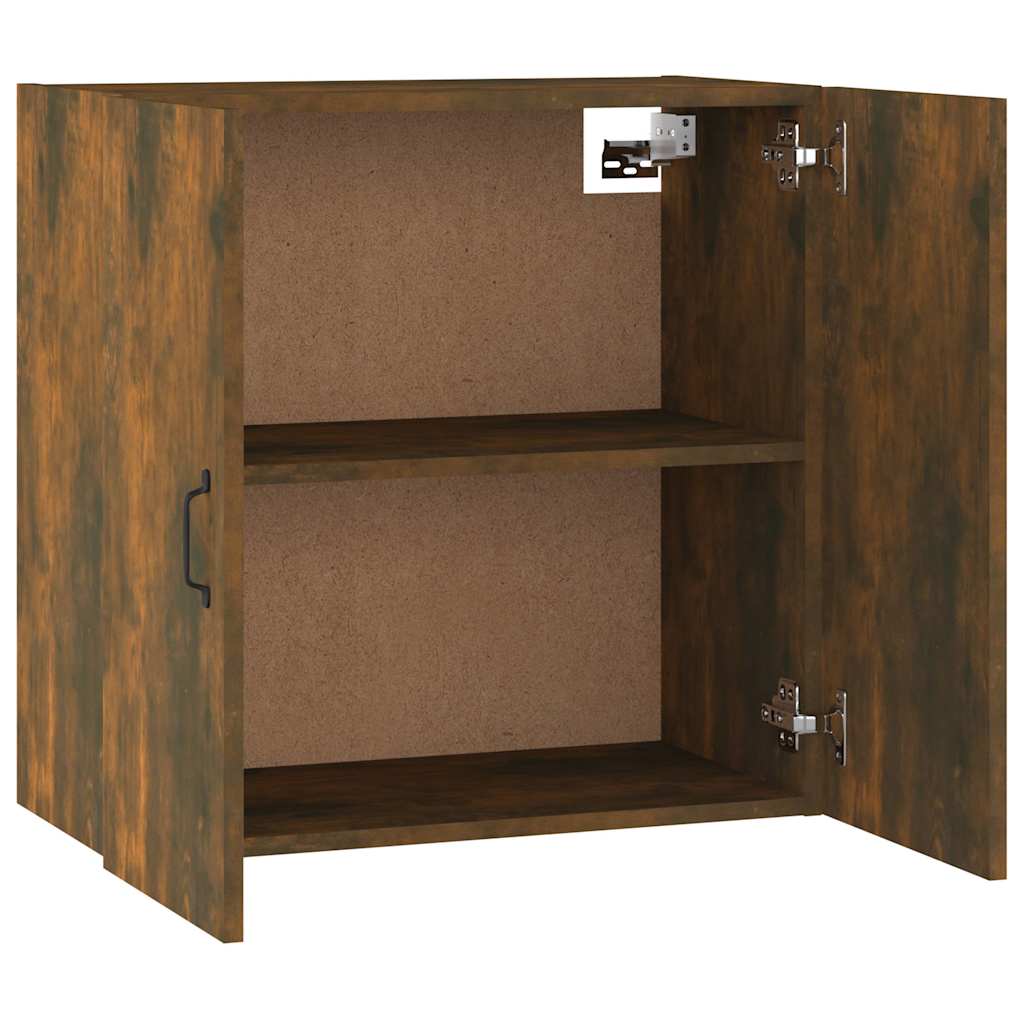 vidaXL Wall Cabinet Smoked Oak 60x31x60 cm Engineered Wood 5
