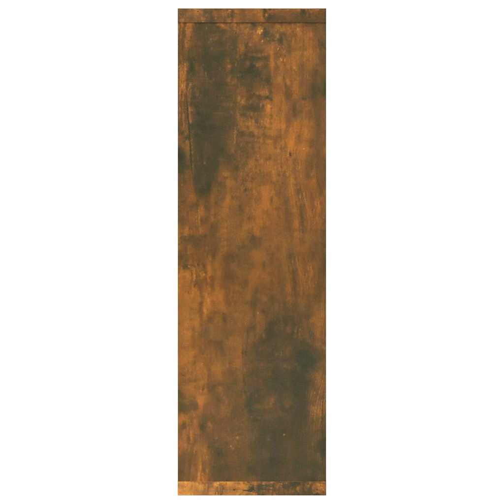 vidaXL Wall Shelf Smoked Oak 85x16x52.5 cm Engineered Wood 6