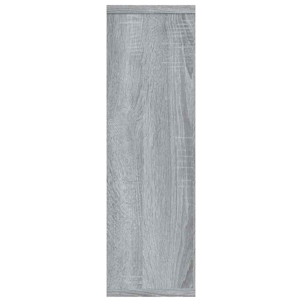 vidaXL Wall Shelf Grey Sonoma 85x16x52.5 cm Engineered Wood 6