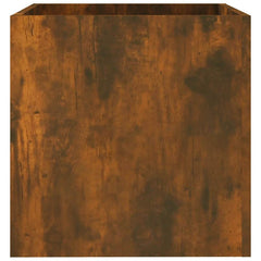 vidaXL Planter Box Smoked Oak 40x40x40 cm Engineered Wood 6