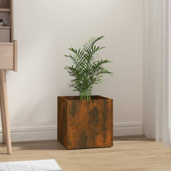vidaXL Planter Box Smoked Oak 40x40x40 cm Engineered Wood 1