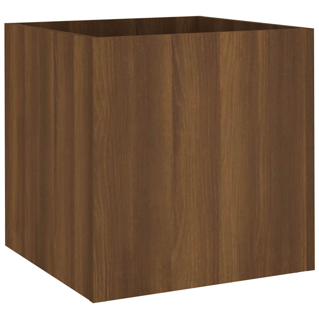 vidaXL Planter Box Brown Oak 40x40x40 cm Engineered Wood 2
