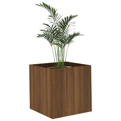 vidaXL Planter Box Brown Oak 40x40x40 cm Engineered Wood 4