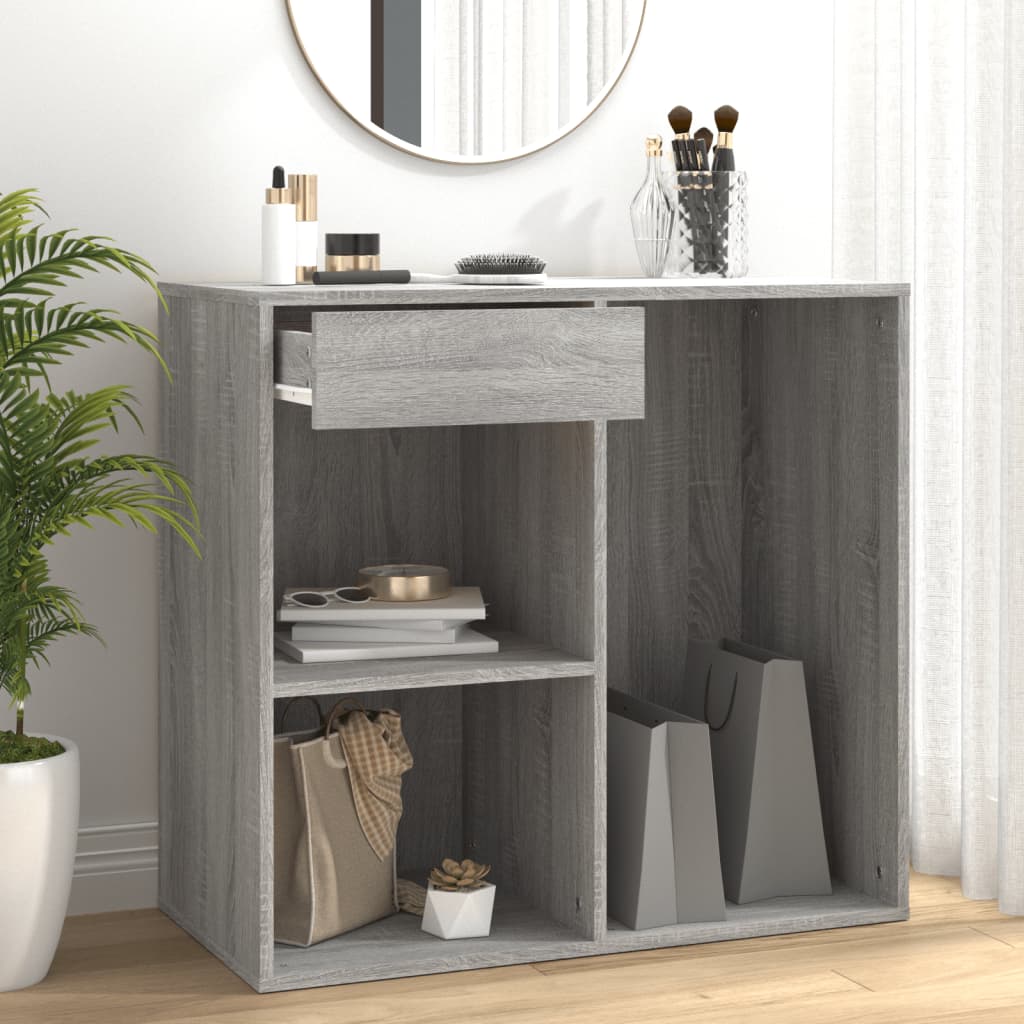 vidaXL Cosmetic Cabinet Grey Sonoma 80x40x75 cm Engineered Wood 1