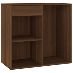 vidaXL Cosmetic Cabinet Brown Oak 80x40x75 cm Engineered Wood 2