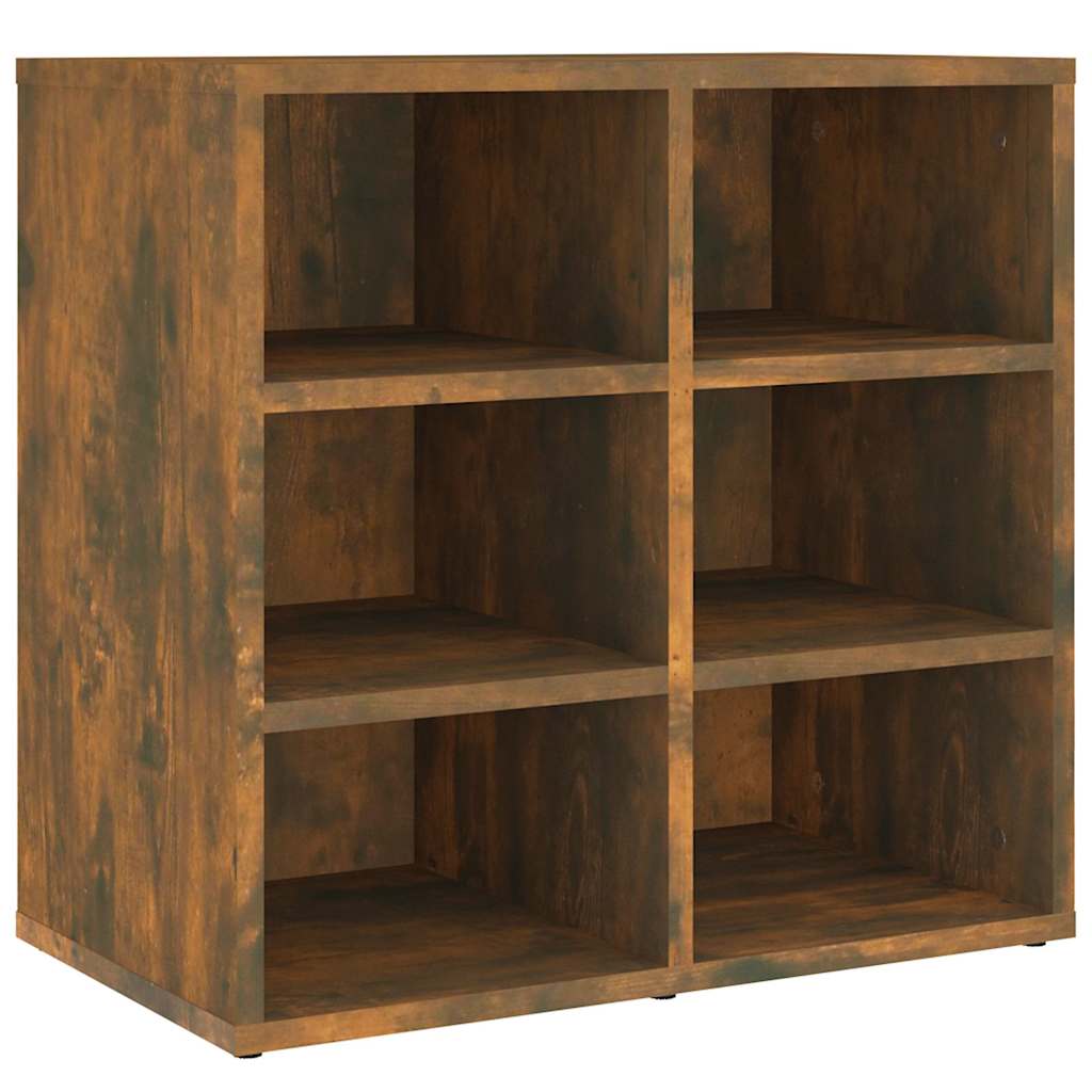 vidaXL Shoe Cabinet Smoked Oak 52,5x30x50 cm 2