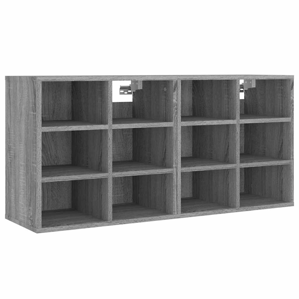 vidaXL Shoe Cabinets 2 pcs Grey Sonoma 52,5x30x50 cm 4