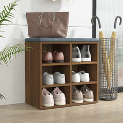 vidaXL Shoe Cabinet Brown Oak 52.5x30x50 cm 3