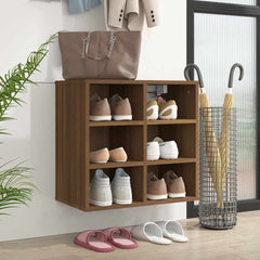 vidaXL Shoe Cabinet Brown Oak 52.5x30x50 cm 1