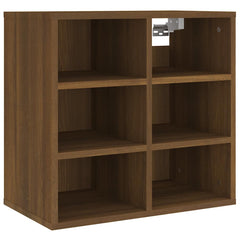 vidaXL Shoe Cabinets 2 pcs Brown Oak 52,5x30x50 cm 6