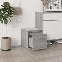 vidaXL Box Drawer Grey Sonoma 40.5x40x40 cm Engineered Wood 3