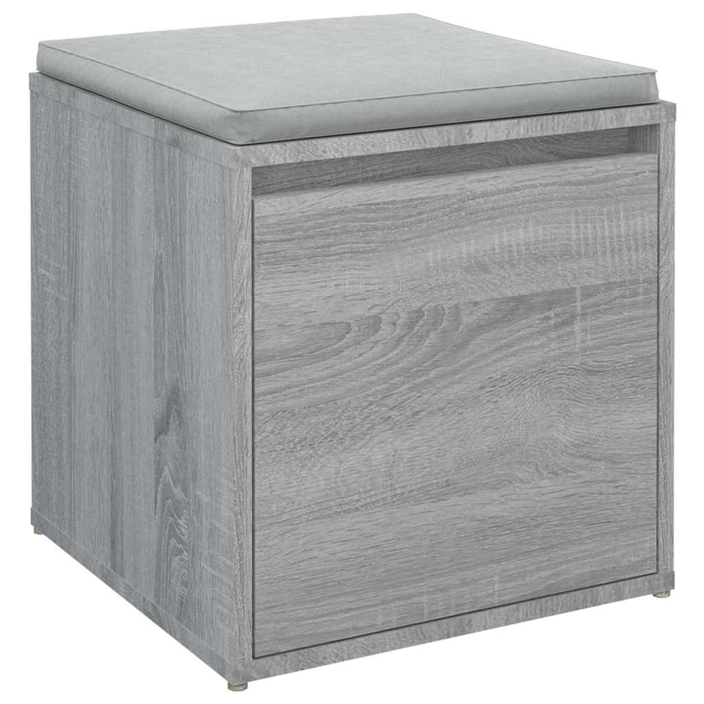 vidaXL Box Drawer Grey Sonoma 40.5x40x40 cm Engineered Wood 4