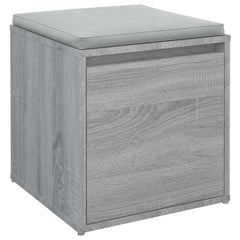 vidaXL Box Drawer Grey Sonoma 40.5x40x40 cm Engineered Wood 4