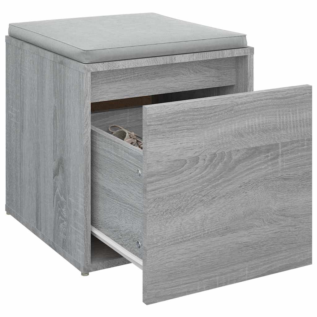 vidaXL Box Drawer Grey Sonoma 40.5x40x40 cm Engineered Wood 5