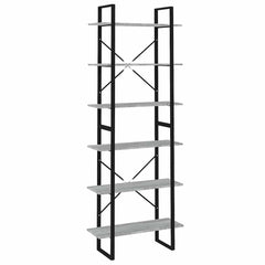 vidaXL High Cabinet Grey Sonoma 80x30x210 cm Engineered Wood 2