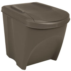 Stackable Garbage Bin Boxes 75 L Polypropylene Grey 3