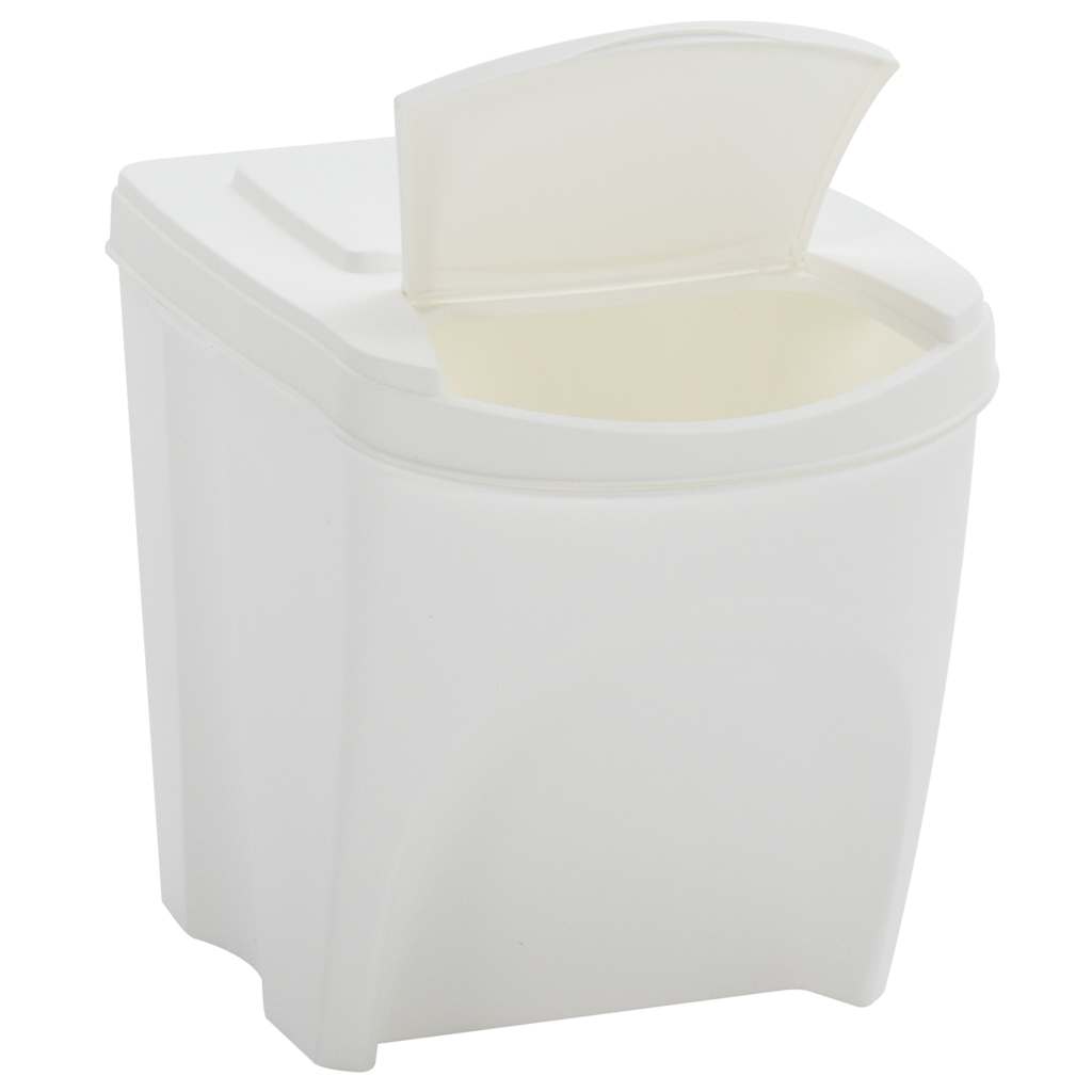 vidaXL Stackable Garbage Bin Boxes 4 pcs White 100 L Polypropylene 6