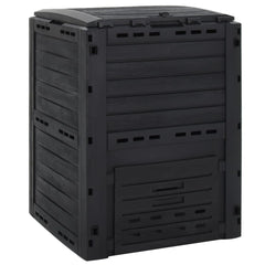 vidaXL Garden Composter Black 280 L Polypropylene 1