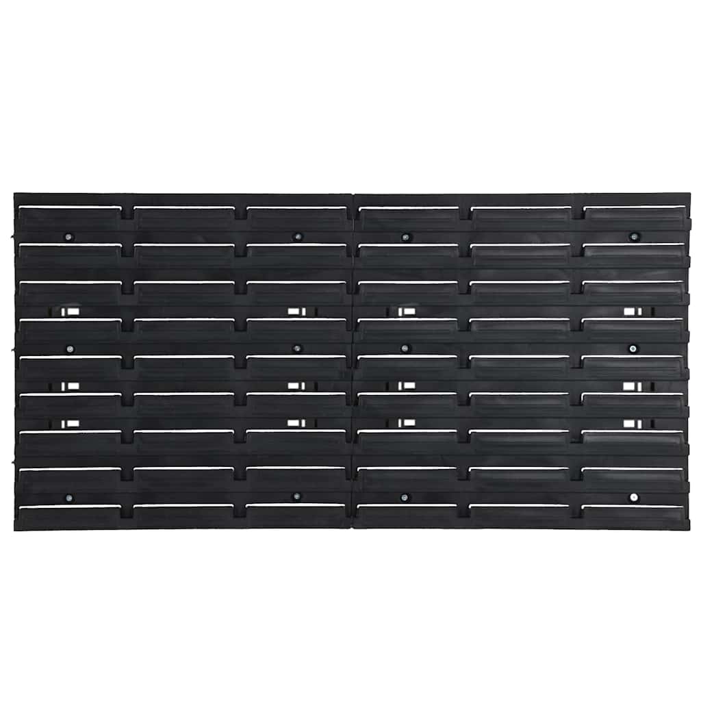 vidaXL 26 Piece Workshop Shelf Set Red and Black 77x39cm Polypropylene 4