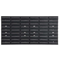 vidaXL 26 Piece Workshop Shelf Set Red and Black 77x39cm Polypropylene 4