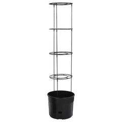 vidaXL Tomato Grower Anthracite Ø39x150 cm Polypropylene 3