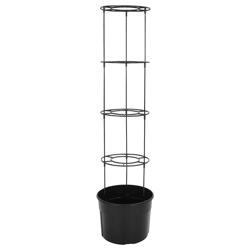 vidaXL Tomato Grower Anthracite Ø39x150 cm Polypropylene 4