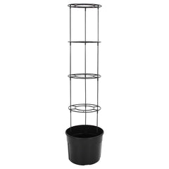 vidaXL Tomato Grower Anthracite Ø39x150 cm Polypropylene 4