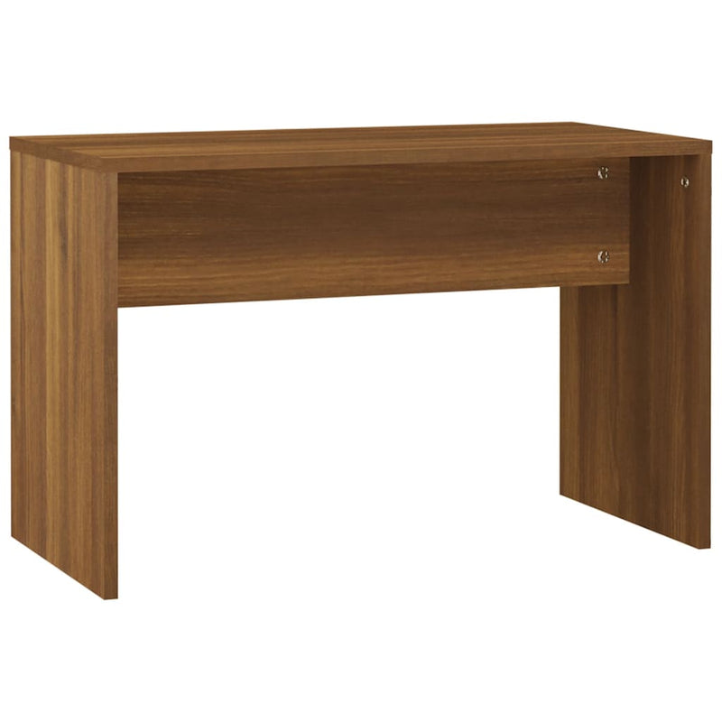 Dressing Table Set with LED Brown Oak Engineered Wood