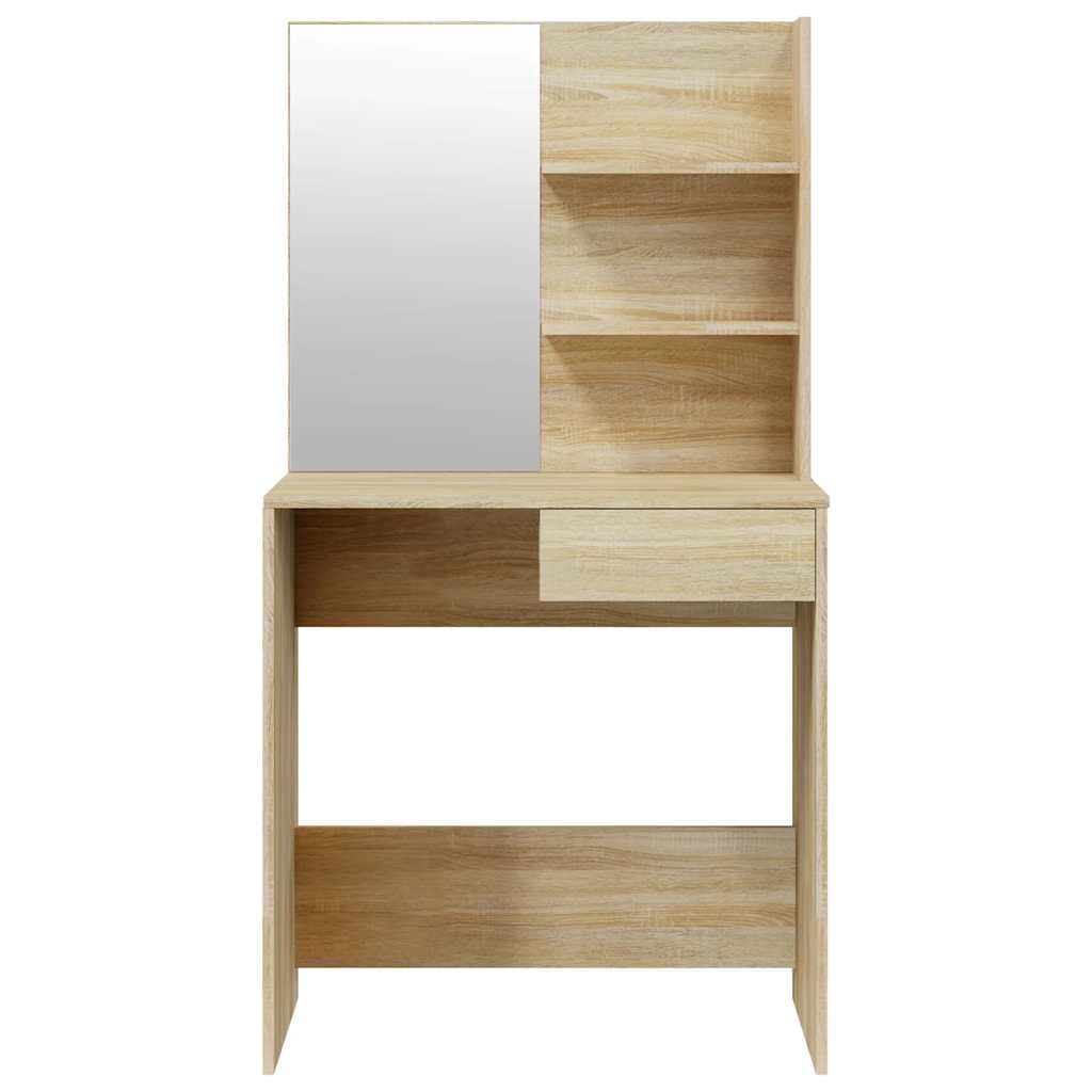 vidaXL Dressing Table Set Sonoma Oak 74.5x40x141 cm 6