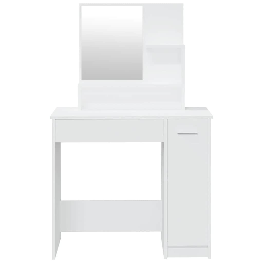 vidaXL Dressing Table Set White 86.5x35x136 cm 6