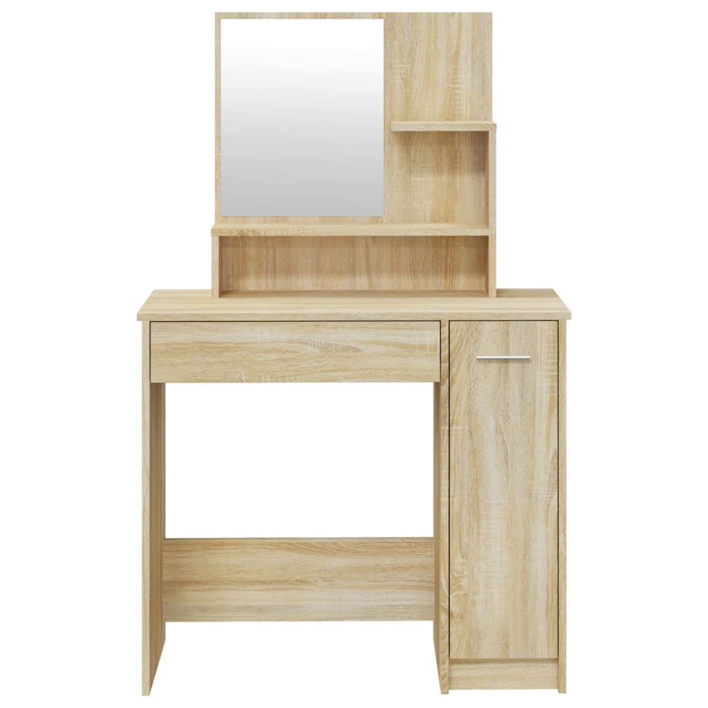 vidaXL Dressing Table Set Sonoma Oak 86.5x35x136 cm 6