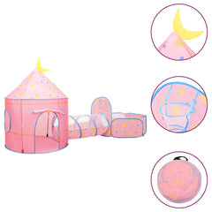 vidaXL Children Play Tent Pink 301x120x128 cm 2