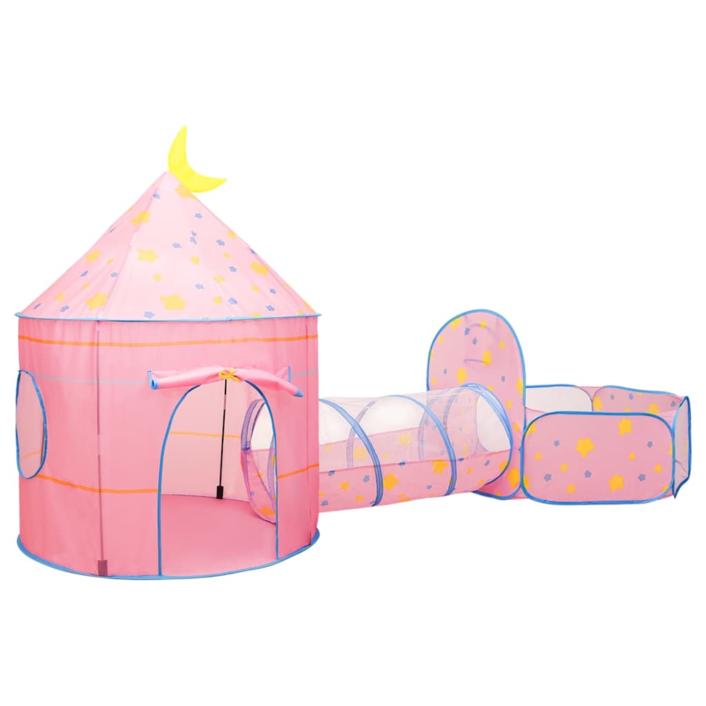 vidaXL Children Play Tent Pink 301x120x128 cm 3