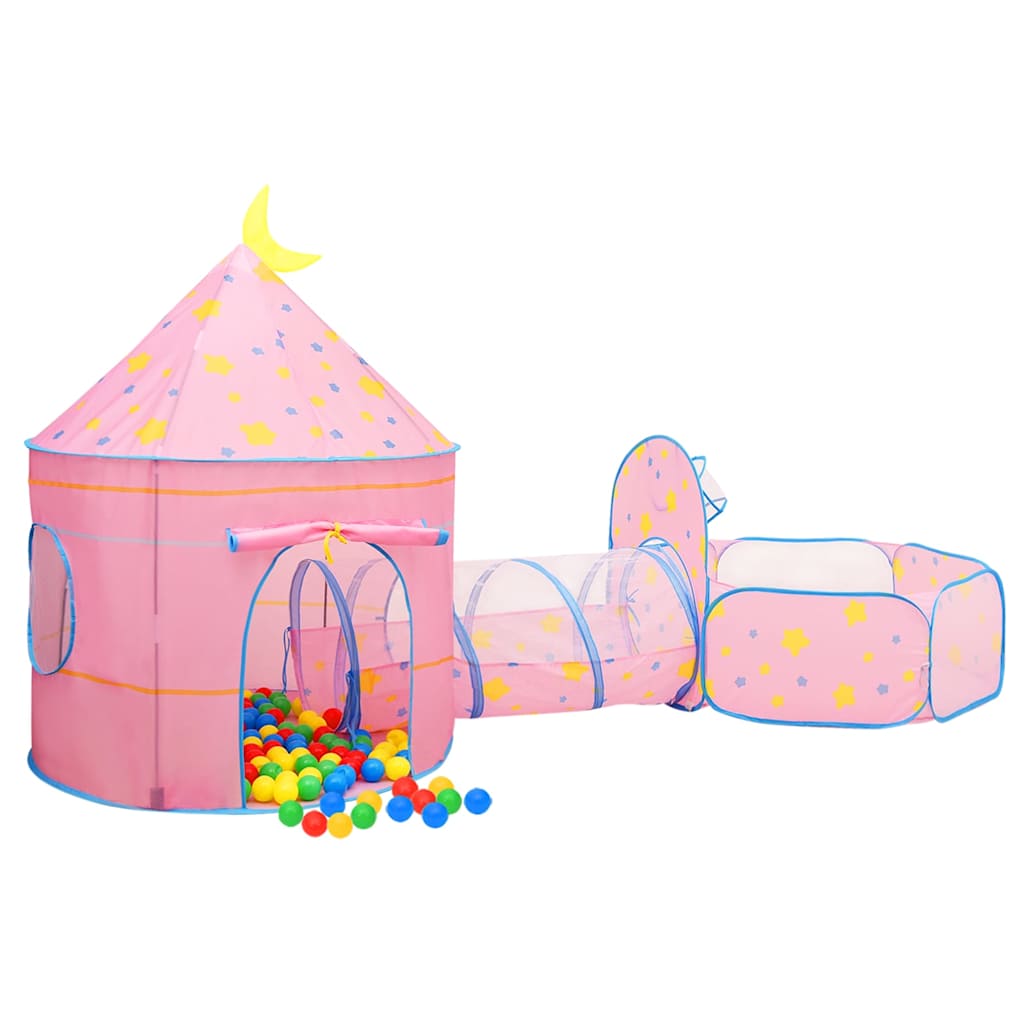 vidaXL Children Play Tent Pink 301x120x128 cm 4