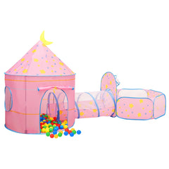 vidaXL Children Play Tent Pink 301x120x128 cm 4