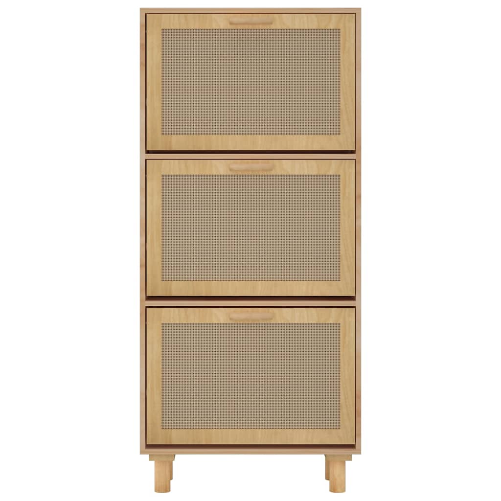 vidaXL Shoe Cabinet | Brown | Engineered wood | 115 cm tall | Shoe Cabinet 5