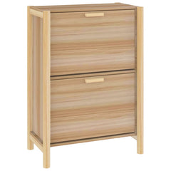 vidaXL Shoe Cabinet | White | Engineered wood, solid pine wood | Medium 2