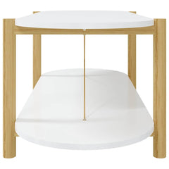 vidaXL Coffee Table White 110x48x40 cm Engineered Wood 6