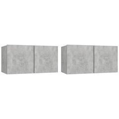 vidaXL 4 Piece TV Cabinet Set Concrete Grey Engineered Wood 4