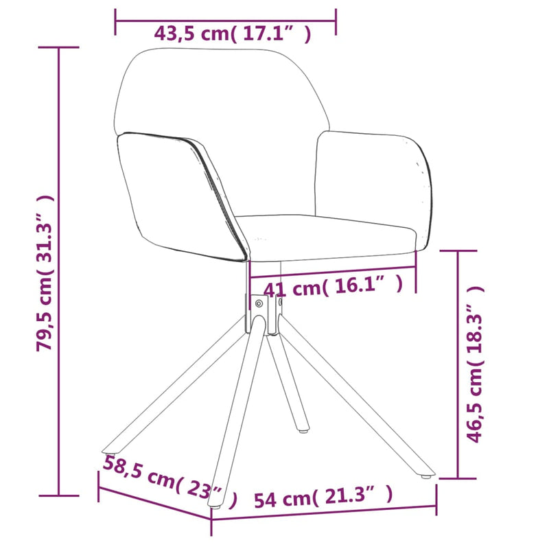 Swivel Dining Chairs 2 pcs Light Grey Velvet