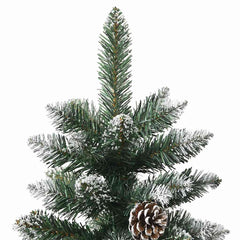 vidaXL Artificial Christmas Tree with Stand Green 210 cm PVC 5