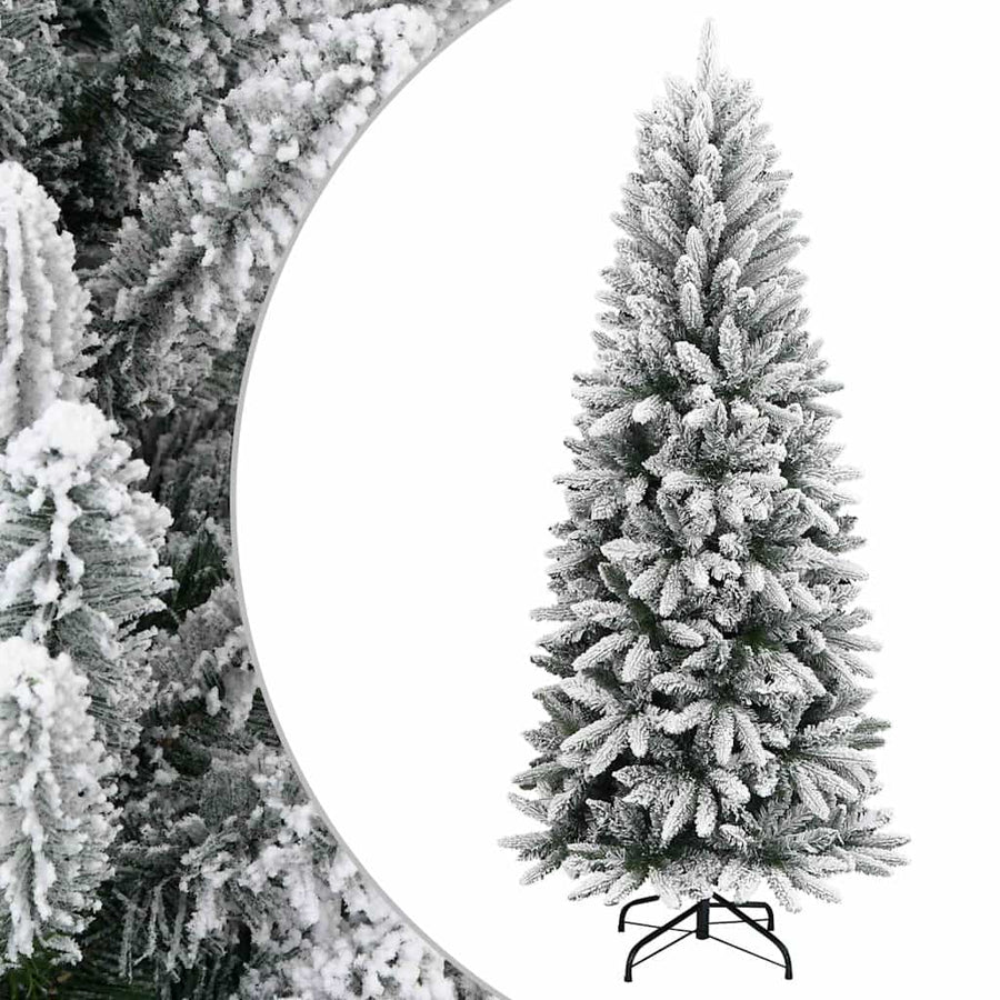 vidaXL Christmas trees Warm White PVC and Plastic and Steel and PE 1