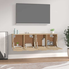 vidaXL Wall Cabinets 2 pcs Sonoma Oak 60x36.5x35 cm Engineered Wood 3