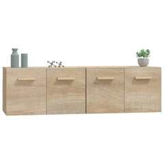 vidaXL Wall Cabinets 2 pcs Sonoma Oak 60x36.5x35 cm Engineered Wood 4