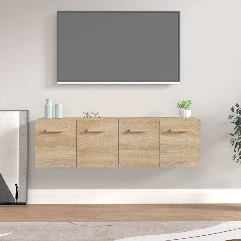 vidaXL Wall Cabinets 2 pcs Sonoma Oak 60x36.5x35 cm Engineered Wood 1