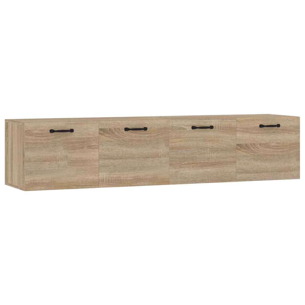 vidaXL Wall Cabinets 2 pcs Sonoma Oak 60x36.5x35 cm Engineered Wood 2