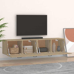 vidaXL Wall Cabinets 2 pcs Sonoma Oak 60x36.5x35 cm Engineered Wood 3
